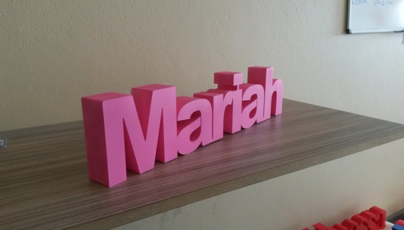 Letra em Relevo Tijuca - Letras em 3D