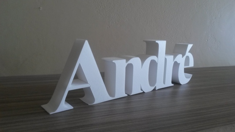 Letras em 3D Laranjeiras - Letras em Bloco XPS