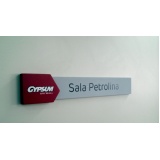 placa para sala comercial personalizada preço Ipanema